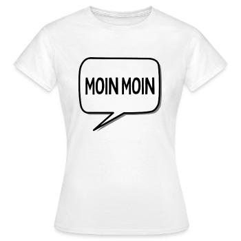 Moin Moin - T-shirt Femme - blanc - Devant - AI Model Female 172 dark (172cm)