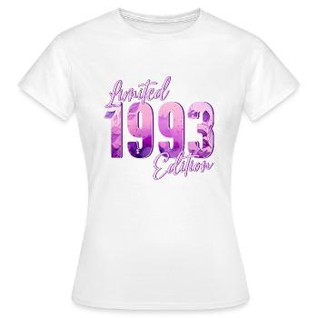 1993 Naissance femme d’anniversaire - T-shirt Femme - blanc - Devant - AI Model Female 172 dark (172cm)