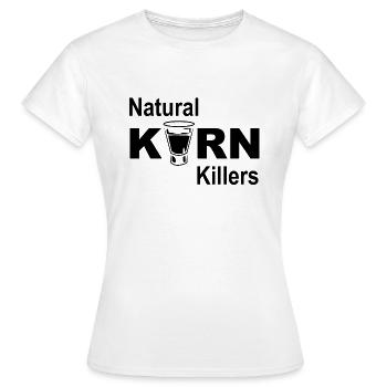 Natural Korn Killers - Frauen T-Shirt - Weiß - Vorne - AI Model Female 172 dark (172cm)