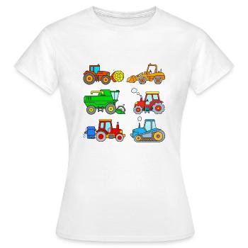 Tractor tractor - Women's T-Shirt - white - Front - AI Model Female 172 dark (172cm)