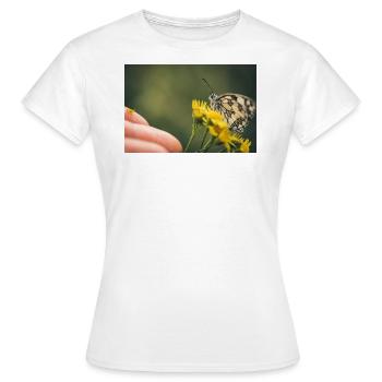 Butterfly from nature - Women's T-Shirt - white - Front - AI Model Female 172 dark (172cm)