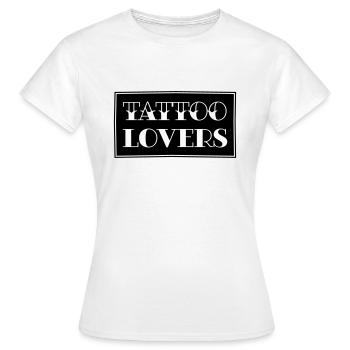 TATTOO LOVERS - T-shirt Femme - blanc - Devant - AI Model Female 172 dark (172cm)