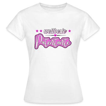 Weltbeste Patentante - Frauen T-Shirt - Weiß - Vorne - AI Model Female 172 dark (172cm)