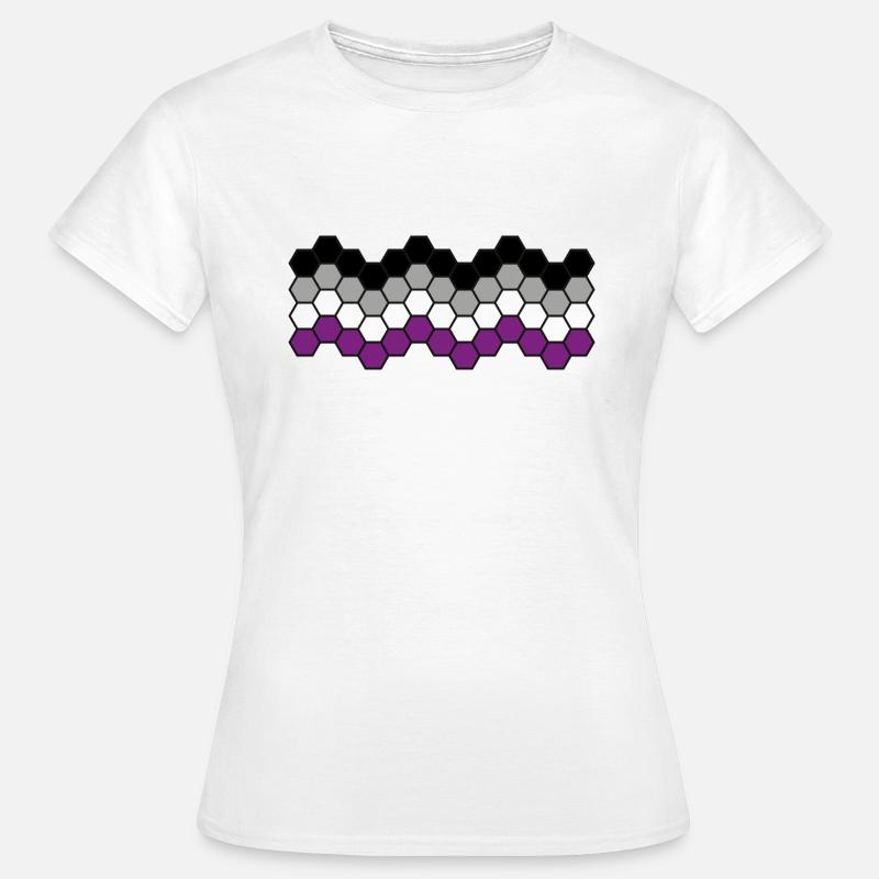 Asexual Hexagons - Women's T-Shirt - white