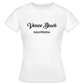 Venice Beach! Sayings gift - Women's T-Shirt - white - Front - AI Model Female 172 dark (172cm)