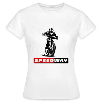 Speedway - Motorcycle Speedway - Women's T-Shirt - white - Front - AI Model Female 172 dark (172cm)
