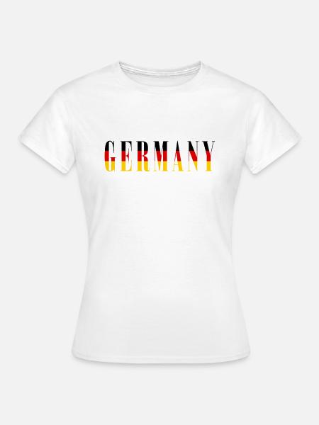 GERMANY - Frauen T-Shirt - Weiß