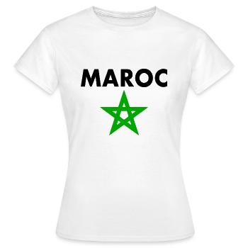 Morocco - Women's T-Shirt - white - Front - AI Model Female 172 dark (172cm)