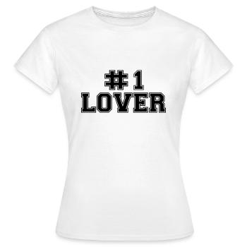 Le meilleur amant - T-shirt Femme - blanc - Devant - AI Model Female 172 dark (172cm)