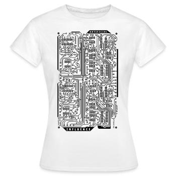 Influence artificielle - T-shirt Femme - blanc - Devant - AI Model Female 172 dark (172cm)