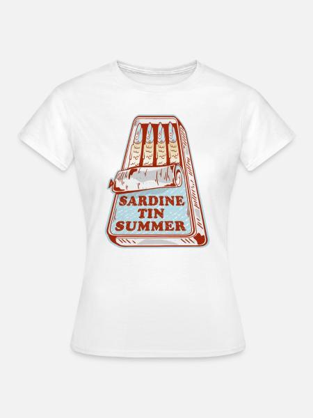 Sardinen Sommer - Frauen T-Shirt - Weiß