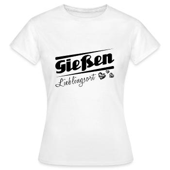 Gießen - Lieblingsort mit Stadtnamen - Frauen T-Shirt - Weiß - Vorne - AI Model Female 172 dark (172cm)