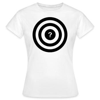 TARGET V2 - Frauen T-Shirt - Weiß - Vorne - AI Model Female 172 dark (172cm)