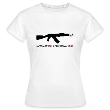 AK-47 - T-shirt Femme - blanc - Devant - AI Model Female 172 dark (172cm)