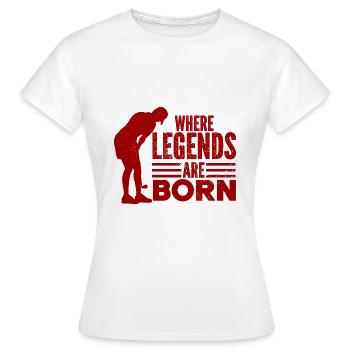 Golf - Golfclub Goldspieler Birdie Elite Luxus - Frauen T-Shirt - Weiß - Vorne - AI Model Female 172 dark (172cm)