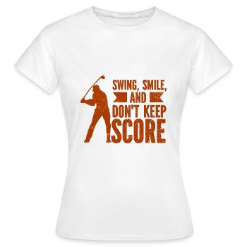 Golf - Golfclub Goldspieler Birdie Elite Luxus - Frauen T-Shirt - Weiß - Vorne - AI Model Female 172 dark (172cm)