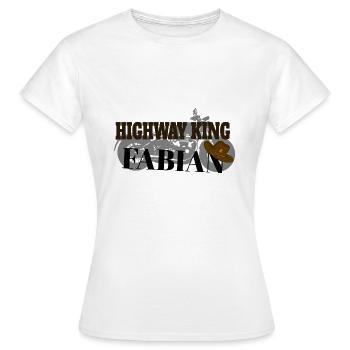 Autoroute König Fabian - Moto - T-shirt Femme - blanc - Devant - AI Model Female 172 dark (172cm)