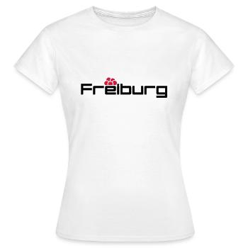 Freiburg - Frauen T-Shirt - Weiß - Vorne - AI Model Female 172 dark (172cm)