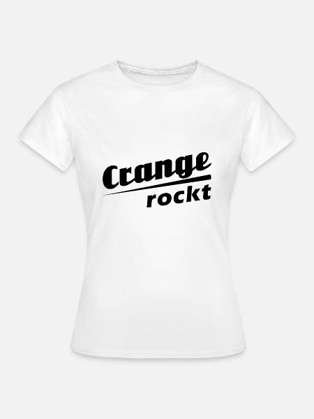 Crange rockt - Textdesign mit Stadtnamen - Frauen T-Shirt - Weiß