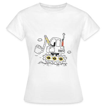 Bagger Humor-Standort - Frauen T-Shirt - Weiß - Vorne - AI Model Female 172 dark (172cm)