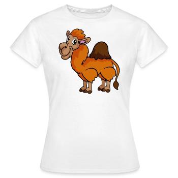 Dromedar - Frauen T-Shirt - Weiß - Vorne - AI Model Female 172 dark (172cm)