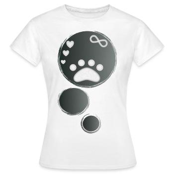Animal Thoughts - Women's T-Shirt - white - Front - AI Model Female 172 dark (172cm)