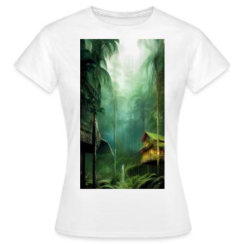 Rainforest - Women's T-Shirt - white - Front - AI Model Female 172 dark (172cm)