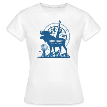 North Cape NorthKapp North Cape - Women's T-Shirt - white - Front - AI Model Female 172 dark (172cm)
