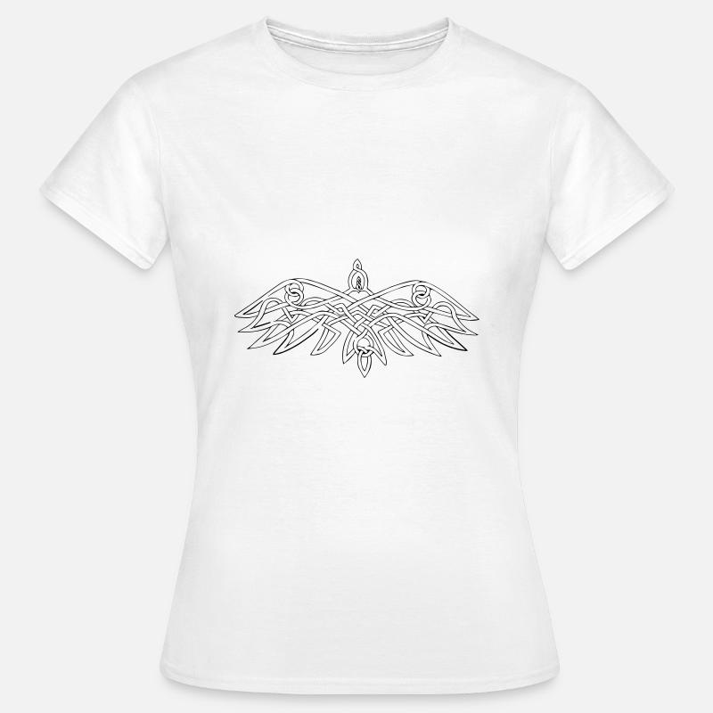 Celtic crow - Women's T-Shirt - white