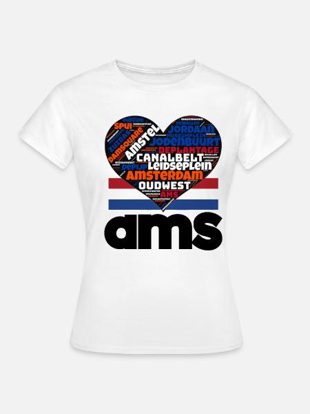 Amsterdam - Frauen T-Shirt - Weiß