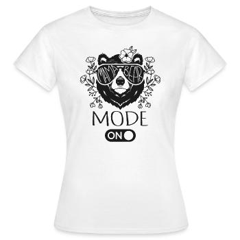 Mama Bear Mode On - Frauen T-Shirt - Weiß - Vorne - AI Model Female 172 dark (172cm)
