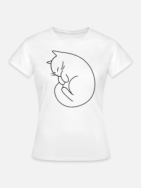 Schlafendes Böhnchen - Frauen T-Shirt - Weiß
