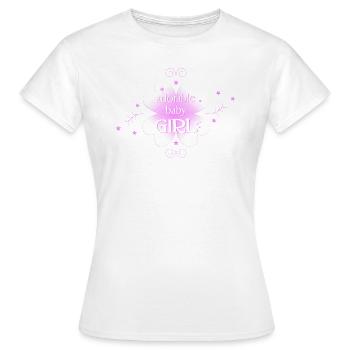 baby girl - Frauen T-Shirt - Weiß - Vorne - AI Model Female 172 dark (172cm)