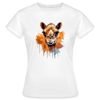 Camel Camel Head - Women's T-Shirt - white - Front - AI Model Female 172 dark (172cm)