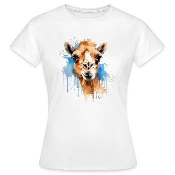 Camel Camel Head - Women's T-Shirt - white - Front - AI Model Female 172 dark (172cm)