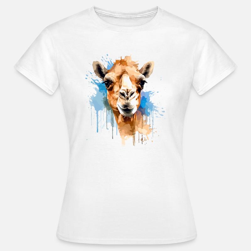Kamel Kamelkopf - Frauen T-Shirt - Weiß