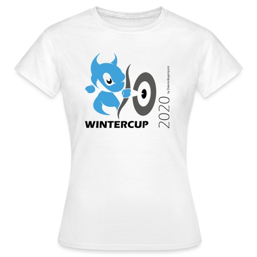 Wintercup 2020 schwarze Schrift - Frauen T-Shirt
