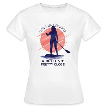 Stand Up Paddling - Frauen T-Shirt - Weiß - Vorne - AI Model Female 172 dark (172cm)