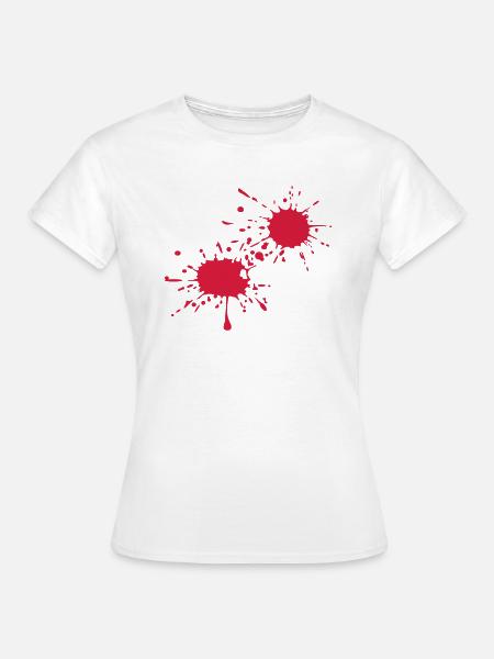 Blut - Frauen T-Shirt - Weiß