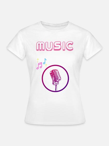 Music - Frauen T-Shirt - Weiß