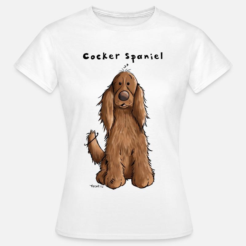 Der Cocker Spaniel - Frauen T-Shirt - Weiß