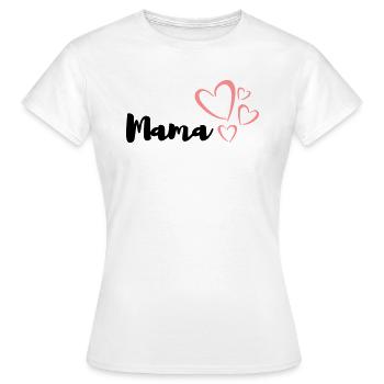 Coeur de maman - T-shirt Femme - blanc - Devant - AI Model Female 172 dark (172cm)