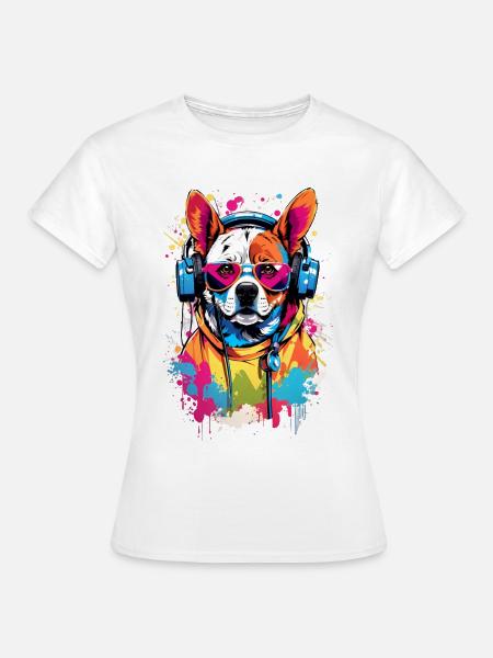 Coole Hund - Frauen T-Shirt - Weiß