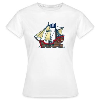 Corsaire - T-shirt Femme - blanc - Devant - AI Model Female 172 dark (172cm)