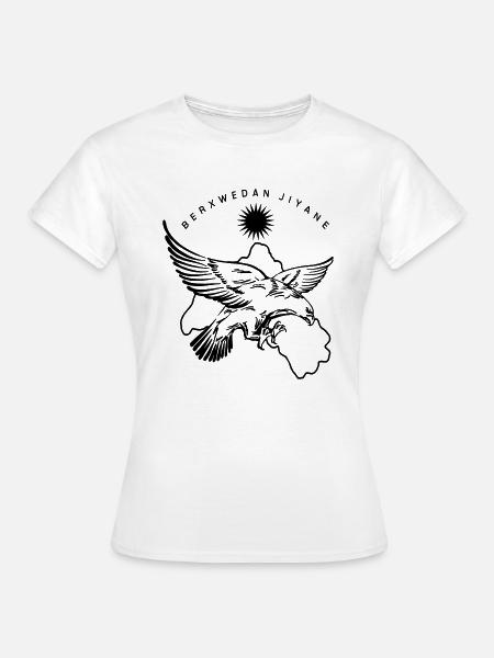 berxwedan jiyane - Frauen T-Shirt - Weiß