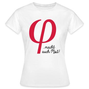 klein phi macht auch Mist - T-shirt Femme - blanc - Devant - AI Model Female 172 dark (172cm)