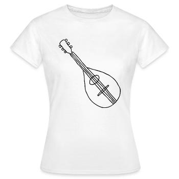 Mandoline Musikinstrument - Frauen T-Shirt - Weiß - Vorne - AI Model Female 172 dark (172cm)