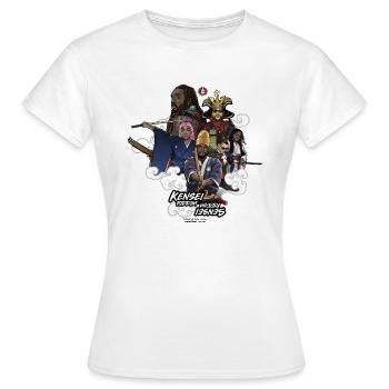 KENSEI & SENSEI - Combo - T-shirt Femme - blanc - Devant - AI Model Female 172 dark (172cm)