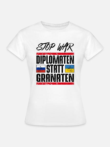 NO WAR - Frauen T-Shirt - Weiß