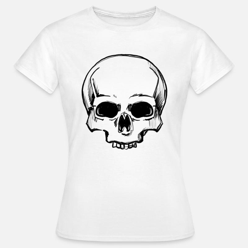Simple Skull - Women's T-Shirt - white